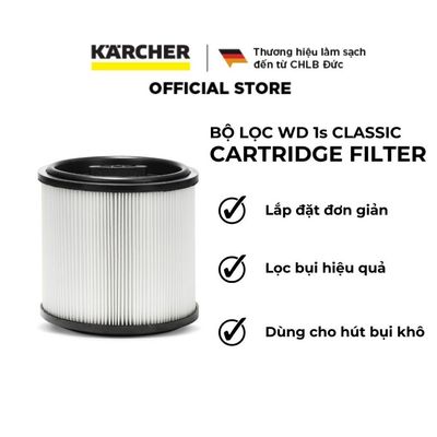 Bộ lọc trụ Cartridge Filter dành cho máy hút bụi khô và ướt WD 1s Classic