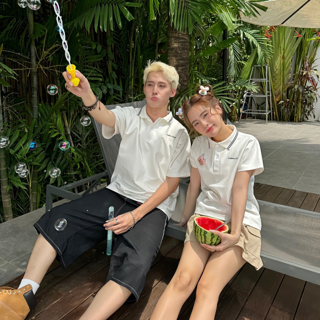 Calem club - Áo POLO Tennis Core sport vibes vải cotton dày dặn Nam Nữ | BigBuy360 - bigbuy360.vn