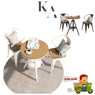 Bộ bàn ghế ban công 2 ghế 1 bàn cao cấp , bàn cafe nhập khẩu để ngoài trời