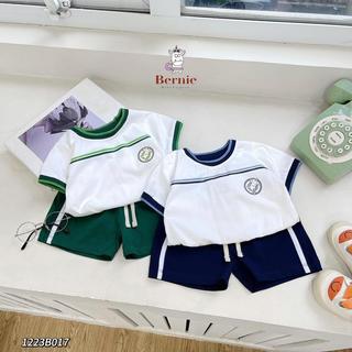Bộ Phối Viền Hai Màu Cho Bé Trai Chất Cotton Size 9-23kg,Quần Áo Trẻ Em