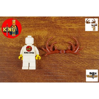 BRICKWARRIORS Moose Antlers (Pair) (Brown)