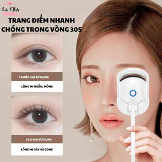  Kẹp bấm mi nhiệt máy uốn mi điện mini làm cong lâu tự nhiên cây bấm mi trên và dưới. 