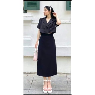 Chân Váy Dài, Chân Váy Midi Bigsize Xẻ sau