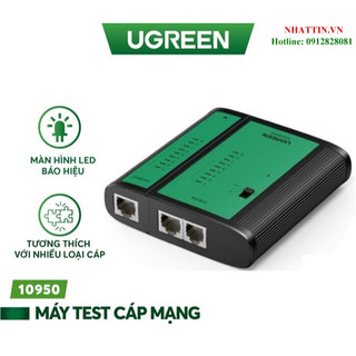 Thiết bị kiểm tra tín hiệu di động RJ11, mạng RJ45 Network Cabe Tester Ugreen 10950 cao cấp