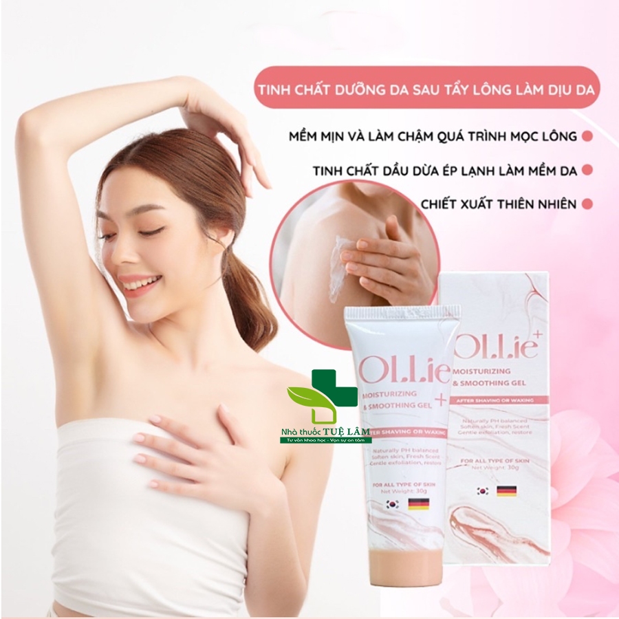 Kem dưỡng sau khi tẩy lông hộp 30g OLLIE giúp làm mềm da, làm chậm quá trình mọc lông khi tẩy lông