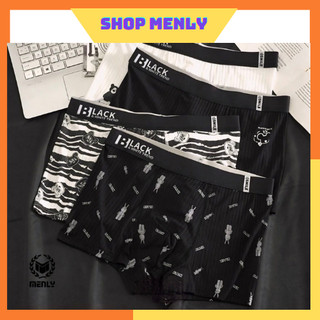 Combo 4 quần sịp nam Black-White màu sắc đơn giản,sang trọng boxer nam