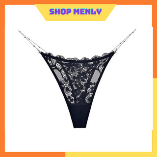 Quần lót lọt khe cao cấp sexy dây xích phối ren siêu gợi cảm