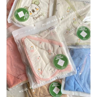 Chăn/Khăn ủ Cotton thoáng khí Dokma có mũ DS355