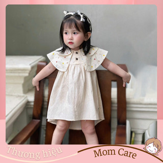 TT457 Váy bèo cổ hoa cách điệu cho bé - MOMCARE