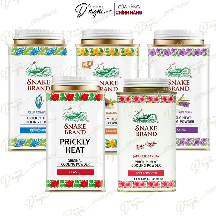 Phấn Lạnh SNAKE BRAND Hiệu Con Rắn 140g - Thái Lan