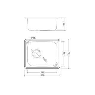 Chậu rửa chén inox Malloca MS 1023