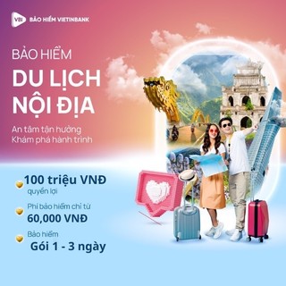 [E-Voucher] Bảo Hiểm Du Lịch Nội Địa 3 ngày Dành Cho Người Việt Nam VIETINBANK - VBI