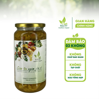 Giấm Táo Ngâm Gia Vị (Kháng Sinh Tự Nhiên) VietHealthy - Lọ 1000ml