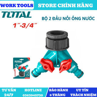 TOTAL Đầu nối ống nước 2 đầu THHC1202 (Cam kết Chính Hãng 100%)