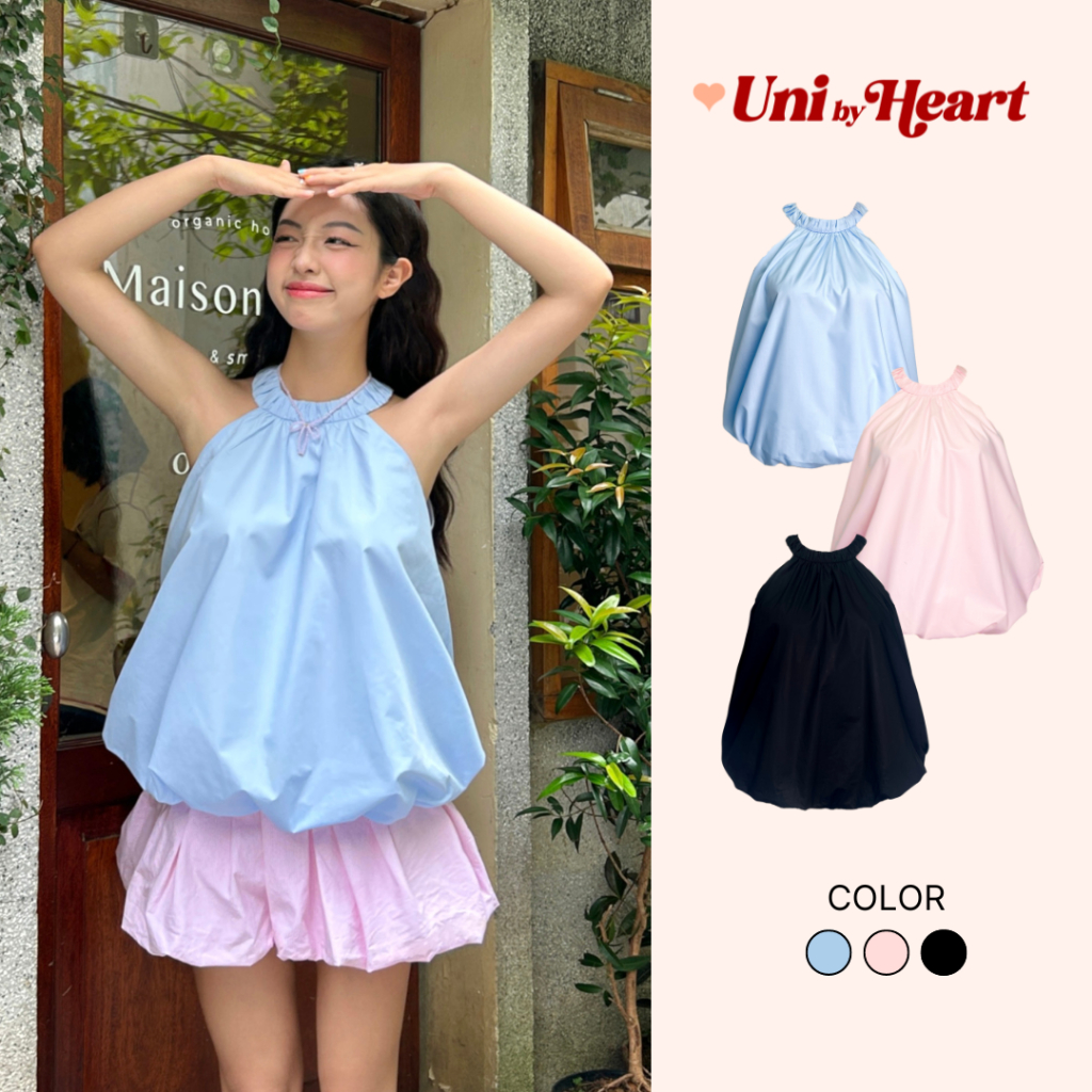 Áo cổ yếm dáng bí Gemma Halter AB001 thiết kế trẻ trung - Uni By Heart