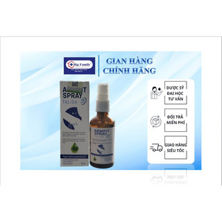 Sản phẩm dạng xịt nách khử mùi talida