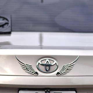  Đôi Cánh Thiên Thần 3D Dán Trang Trí LOGO Xe Ô Tô Chất Liệu Hợp Kim Không Gỉ 