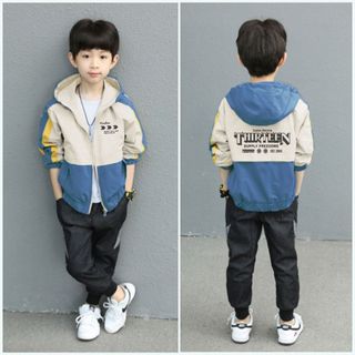 Áo khoác trẻ em bé trai bé gái size đại gió 2 lớp đẹp phối màu in chữ cute từ 14 đến 40kg FIVEBE 0240