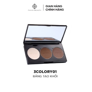 Bảng phấn artmiss 3 màu bắt sáng/tạo khối/má hồng 13g