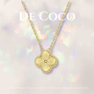 Dây chuyền nữ De Coco Lucy mặt cỏ 4 lá sang trọng titan không đen gỉ