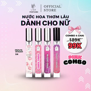 nước hoa nữ [combo hồng] 4 chai 99k. lovely girl - pinky pinky - magic girl - sweet candie