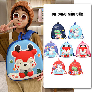 Balo cho bé mầm non mẫu giáo hình trứng,từ 2 đến 5 tuổi,bề mặt nhựa Eva chống thấm nước,balo khủng long cute đáng yêu