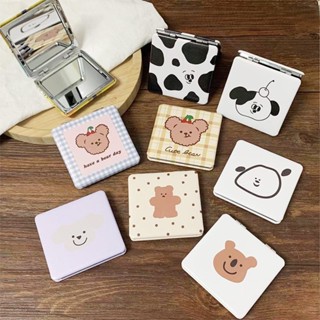 Gương Mini 2 Mặt, Gương Mini Cầm Tay Gương Trang Điểm Gấp Gọn Để Bàn Bỏ Túi Nhỏ Cute