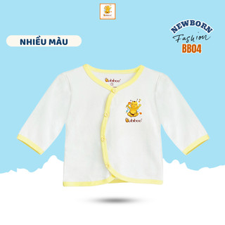 Áo sơ sinh BABIBOO áo sơ sinh tay dài cotton sơ sinh 2 chiều dễ thương BB04