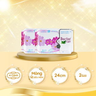 Bộ 2 gói băng vệ sinh thảo dược Doctor Care ban ngày siêu thấm hút 24cm Decano Store