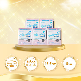 Combo 5 gói băng vệ sinh thảo dược Glamiss hàng ngày 16cm Decano Store