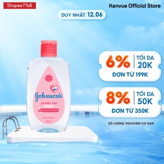 Nước Hoa Cho Bé Johnson's Baby Cologne Hương Phấn Hoa Power Mist Baby Cologne 50ml