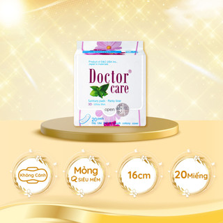 Băng vệ sinh thảo dược Doctor Care hàng ngày gói 20 miếng 16cm nhỏ gọn siêu mỏng tiện lợi Decano Store