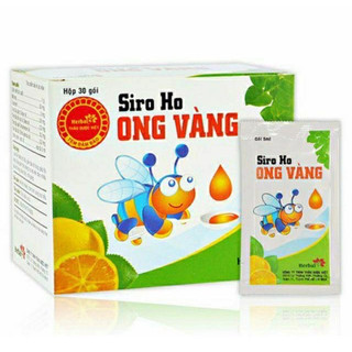 Siro ho ong vàng gói giảm ho, giảm viêm họng hết khò khòe