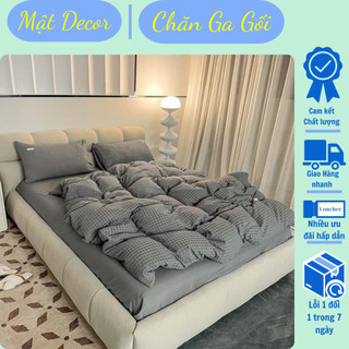 Set chăn ga gối đũi 4 món WARFILE Full size Nhập khẩu