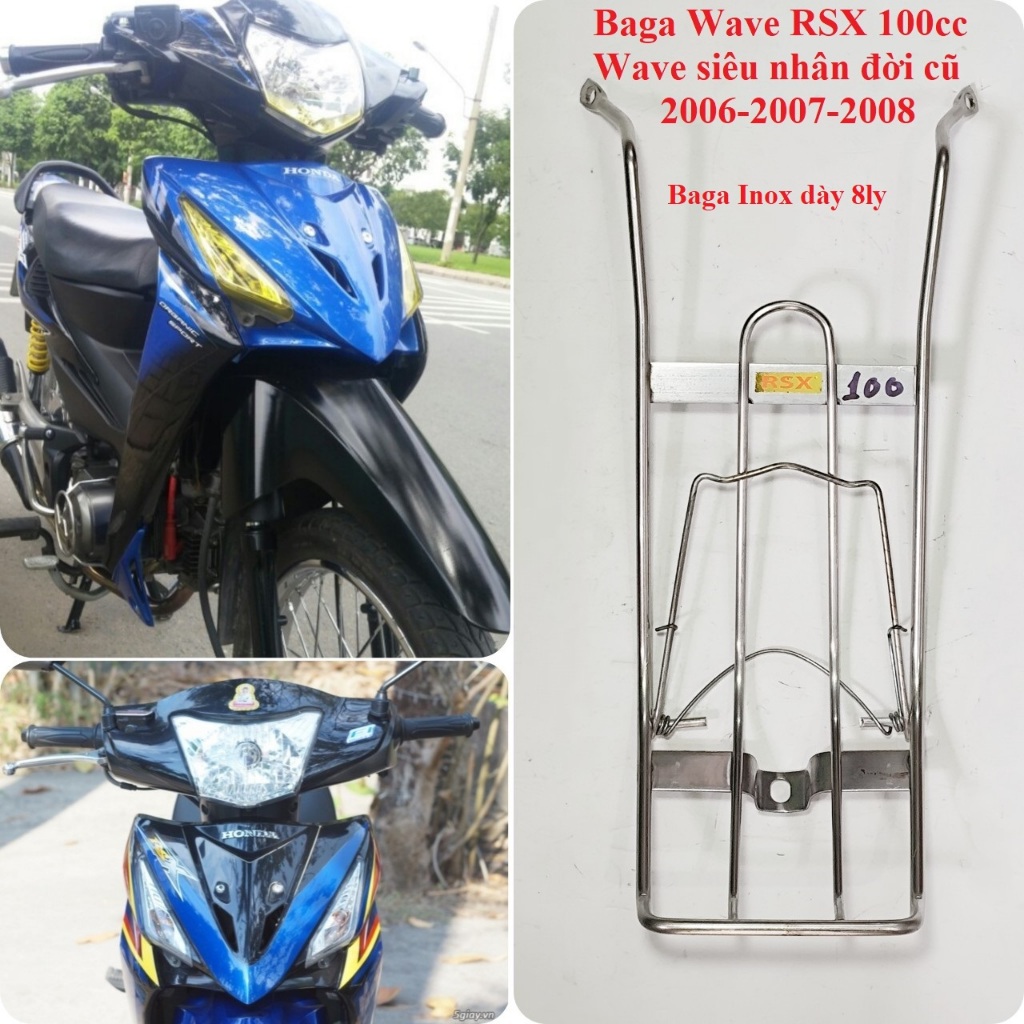Baga Wave RSX 100cc, Baga 8ly Wave RSX Siêu Nhân Đời Cũ 2006-2007-2008