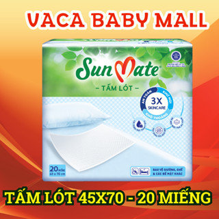 Tấm lót SunMate mẫu mới size 45x70cm gói 20 miếng giá tiết kiệm
