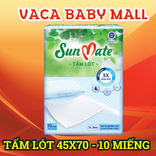 Tấm lót SunMate mẫu mới size 45x70cm gói 10 miếng