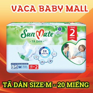 Tã dán người lớn SunMate mẫu mới size M18+2 miếng