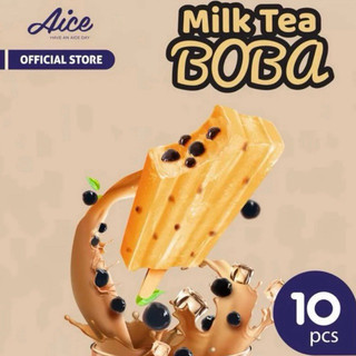 Thùng kem Aice trà sữa trân châu đường đen