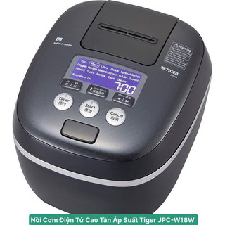 Nồi cơm điện tử cao tần áp suất tiger jpc-w18w - 1.8 lít - hàng chính hãng