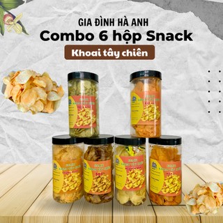 CB 6 vị Snack Khoai Tây Chiên ( Nguyên Bản + Rong Biển + Phô Mai + Mắm ỚT + BBQ + Trứng Muối)