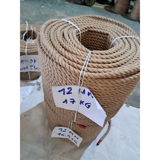 Size 12mm - cuộn 10 mét dây thừng trang trí, dây đay, dây cói làm đồ handmade, thủ công, xích đu, thừng kéo co
