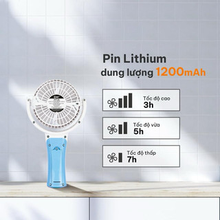 Quạt sạc cầm tay Comet CRF0904