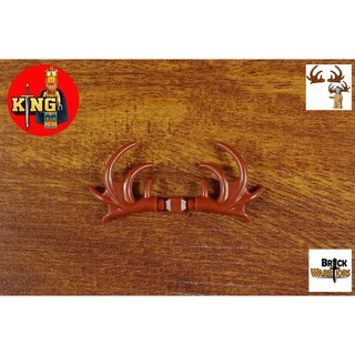 BRICKWARRIORS Moose Antlers (Pair) (Brown)