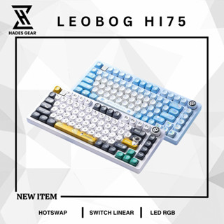Bàn phím cơ LEOBOG Hi75 Led RGB Mạch Xuôi, Gasket Mount, Nhôm CNC - Hàng Chính Hãng - Hades.Gear