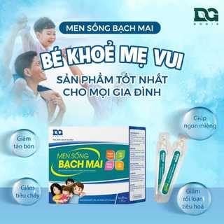 Men Sống Bạch Mai cải thiện hệ tiêu hóa cho trẻ hộp 20 ống
