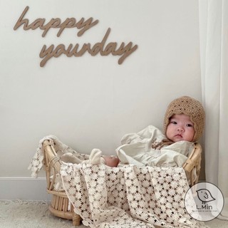 Chữ gỗ happy your day