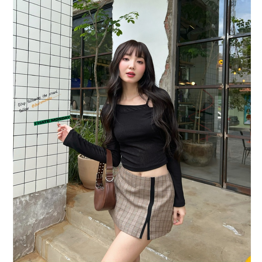 MÌ - ÁO KIỂU CHÉO VAI - NORA TOP