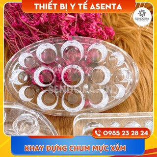 Khay đựng chum mực xăm, đế mica đựng chum mực