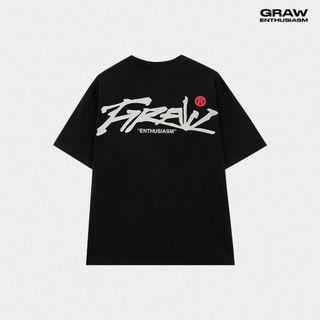 Áo Thun Local Brand Graw Tay Lỡ Unisex Premium Basic Tee / Black